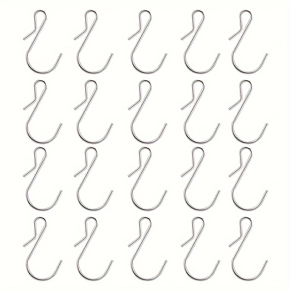 Small Metal S Hooks Stainless Steel Wire Hooks - 100 Pack S Shape Hangers  Mini S Hooks for Hanging, Fish Shaped Wall Hooks for Hanging Jewelry