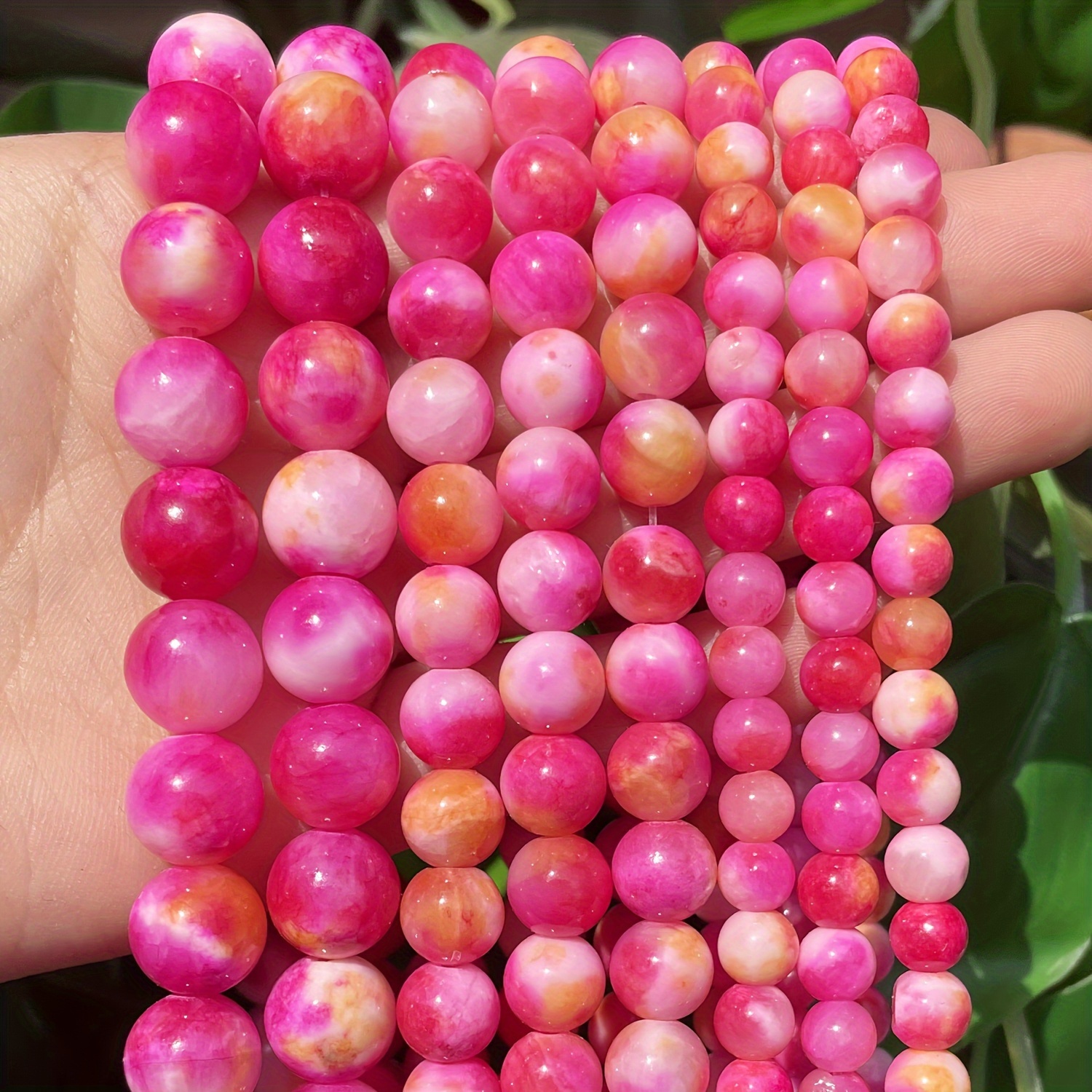 

6/8/10mm Stone Loose Spaced Beads For Diy Special Fashion Bracelet Necklace Earrings Jewelry Making Handmade Craft Supplies