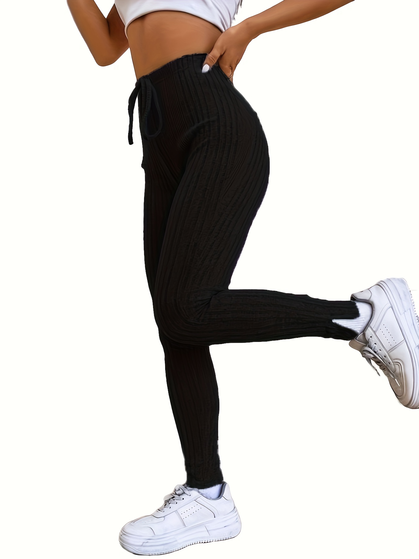 Pantalon leggins mallas en tejido de canale, ajustadas y elasticas
