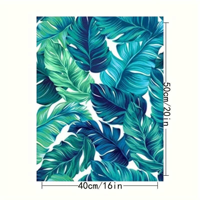 Tropical Leaves PAINT by NUMBER Kit Adults ,abstract Garden Plants