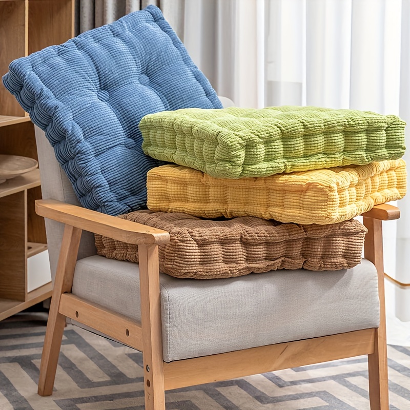 Round Cushion Mat Knitted Cotton Chair Cushion, Memory Foam Seat Cushion  For Bedroom Dorm Room Sofa Couch Home Decor - Temu