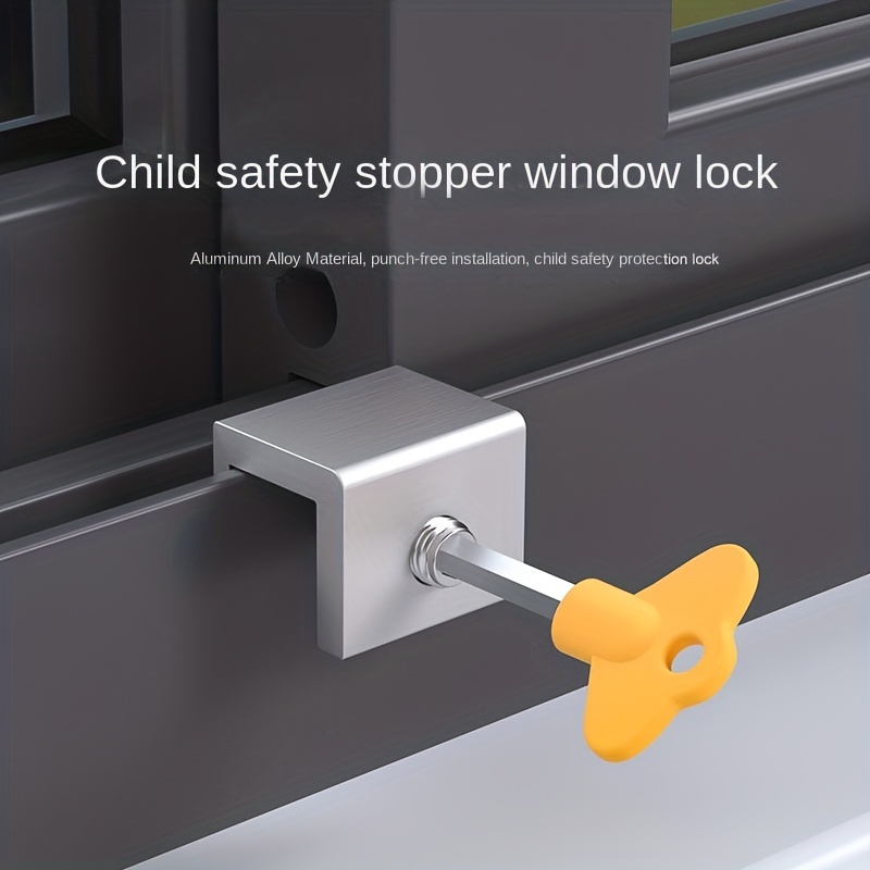 Cerradura antirrobo, limitador de la ventana corredera protección de  seguridad puerta aleación de aluminio