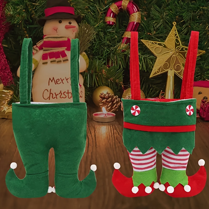 Christmas Decorations Elf Bag Candy Bag Gift Bag for Retail Stores