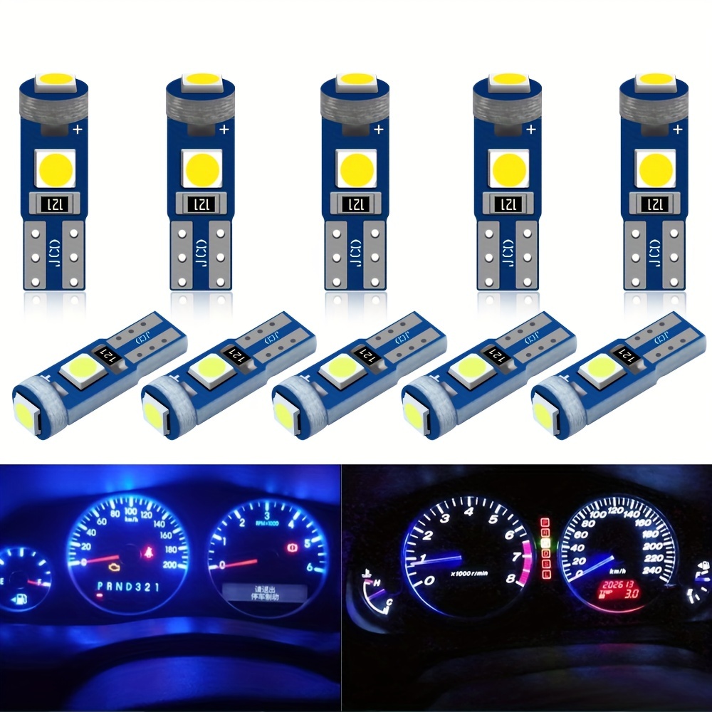 Car LED T5 3 SMD 3030 LED W3w Wedge Instrument Panel Speedometer
