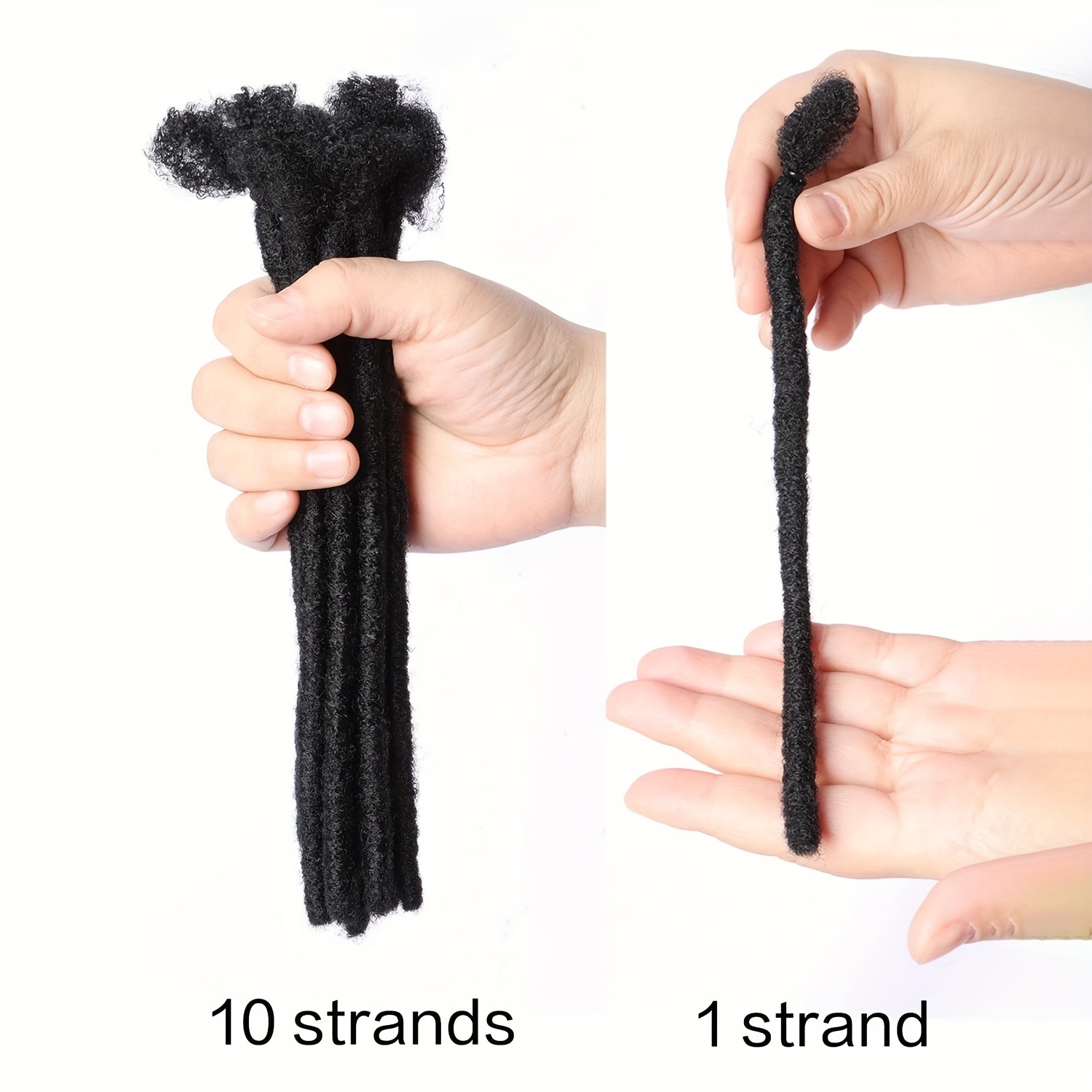 6 Inch Synthetic Loc Extensions 10 Strands Full Synthetic Dreadlock Extensions