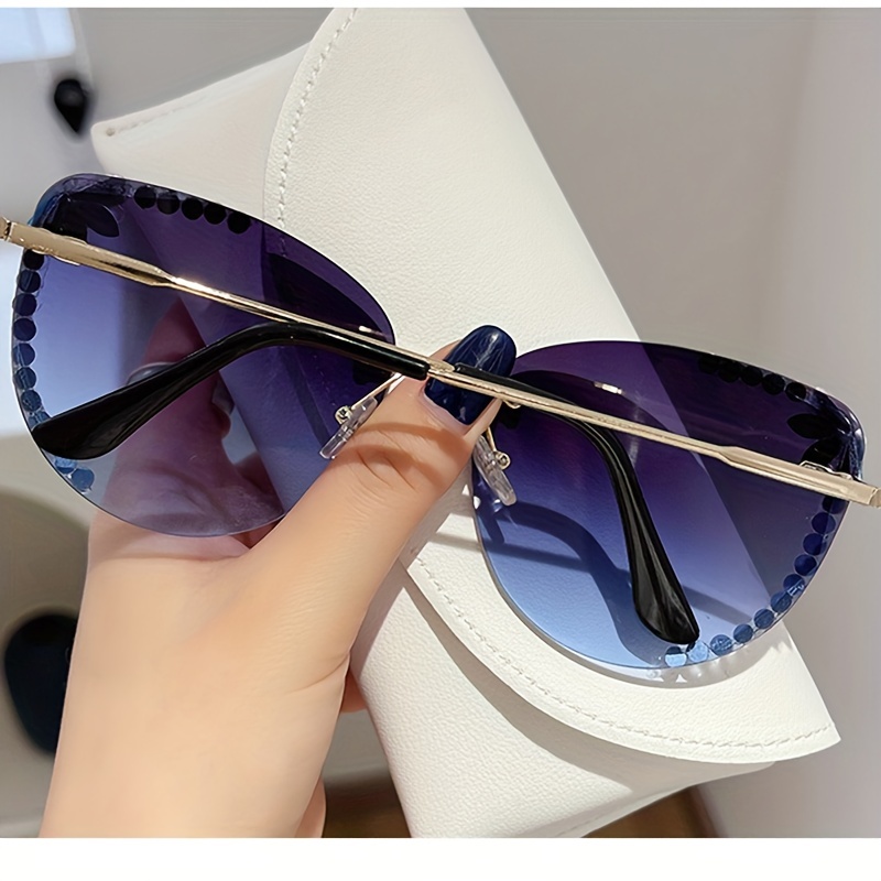 Luxury Rhinestone Square Sunglasses For Women Sparkling Gradient Uv400 Sun  Shades For Party Beach Travel - Temu