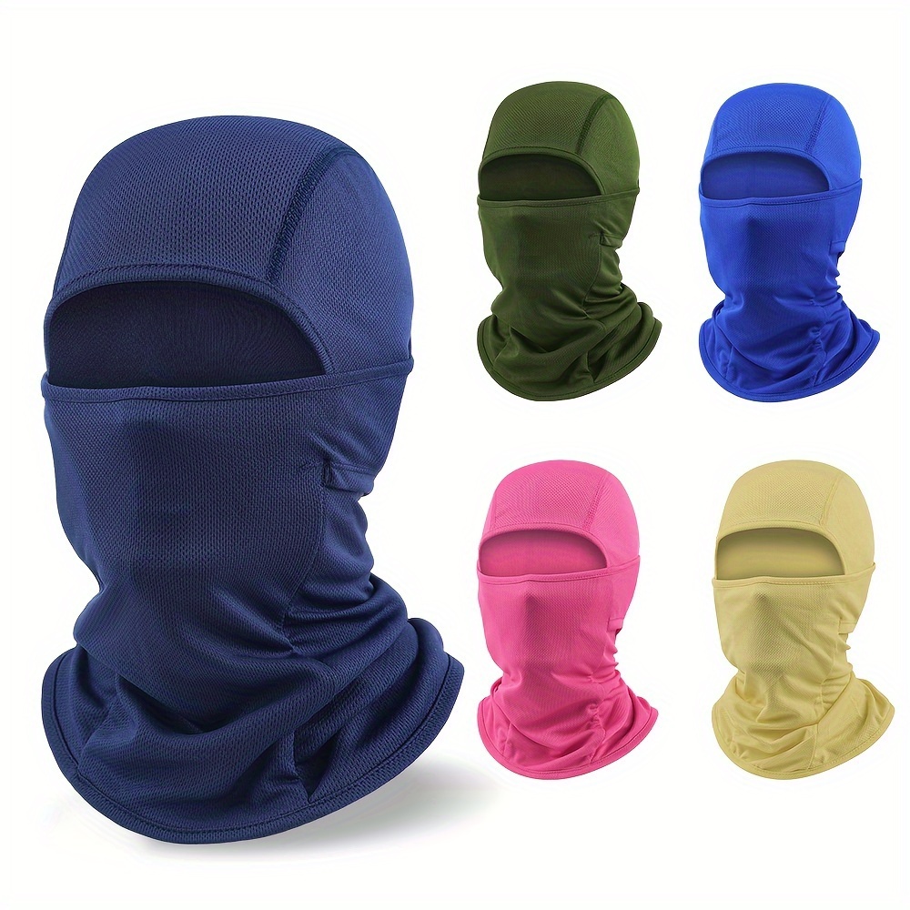 Solid Color Distressed Balaclava Mask Full Face Cover - Temu
