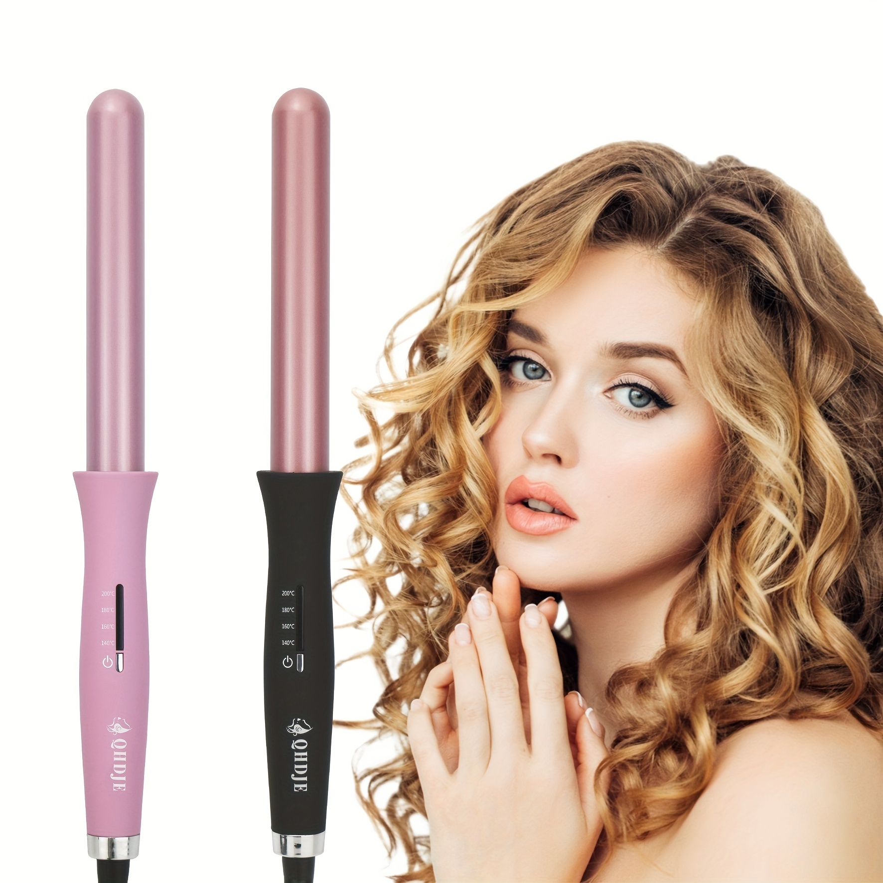 25mm french  curly hair styling curling iron automatic hair curling wand hair styling curler for diy salon professional use for all hair types details 1