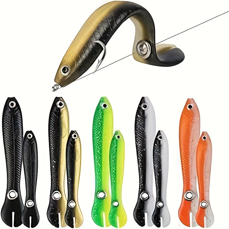 5pcs Bionic Fishing Lure, Soft Lure For Freshwater & Saltwater, Outdoor  Fishing Tackle