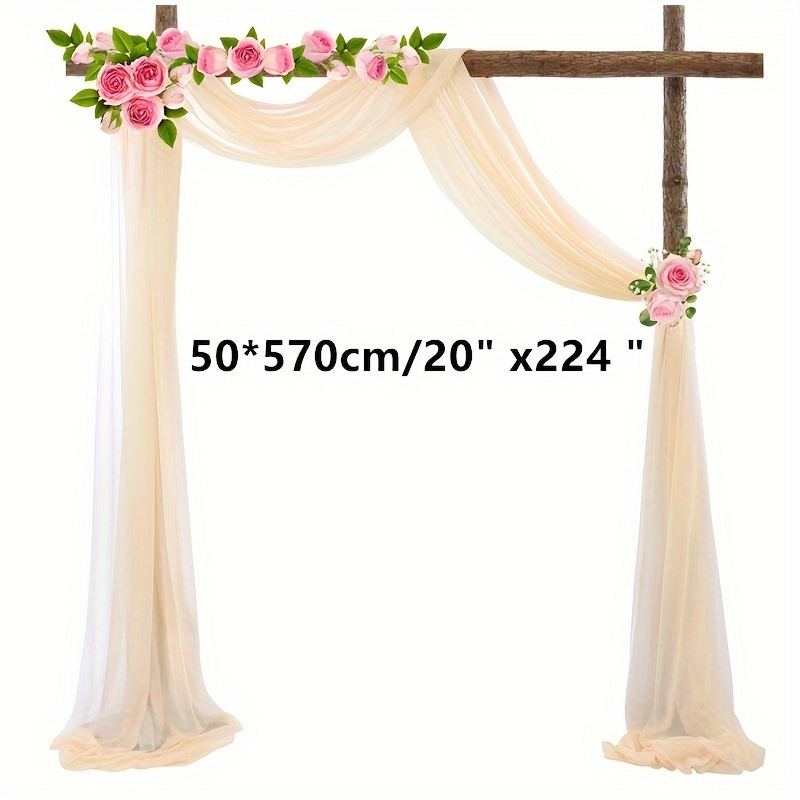 Wedding Arch Draping Fabric Green Sheer Fabric Drapes - Temu