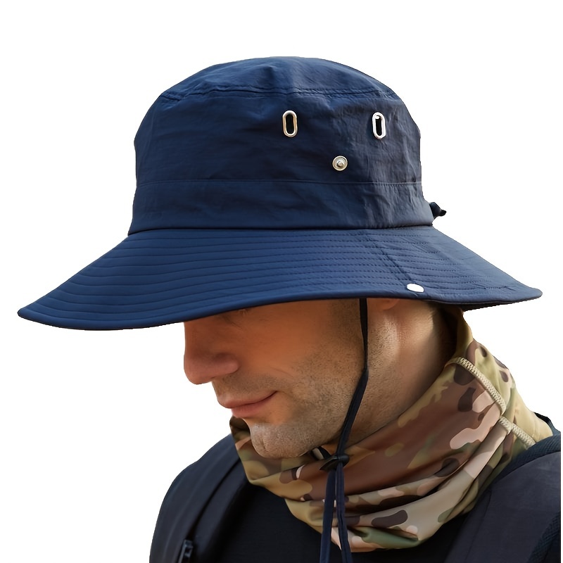 Hat Mens Sun Protection Waterproof Quick Dry Breathable Bucket Hat Spring  Summer Fishing Neck Gaiter Casual Sun Hat Large Brim Outing Outdoor  Climbing Uv Sun Hat Ideal Choice For Gifts