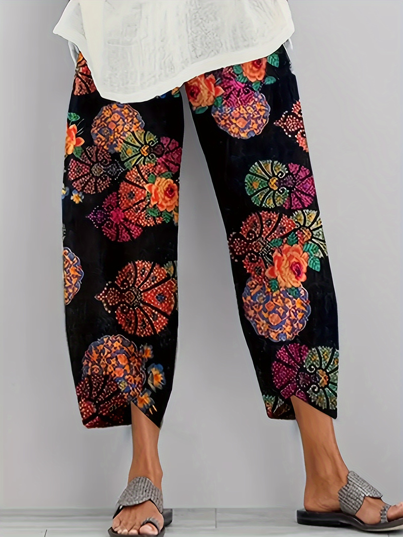 New Spring Autumn 2 Piece Outfits Women Formal Vintage Tops Shirt Blouse  High Waist Wide Leg