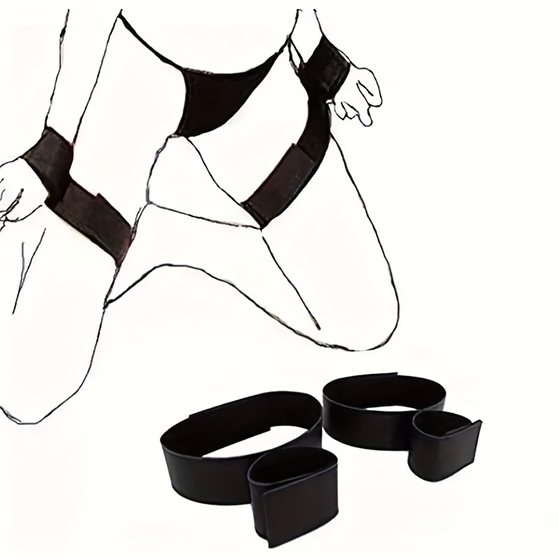 2 Pcs Accessoires De Sexe BDSM Pour Couple Adulte Kit De Bondage De Lit  Chaîne Poignet Et Cuisse Attachées Pour Femmes Pour Hommes SM Jouet Bondage