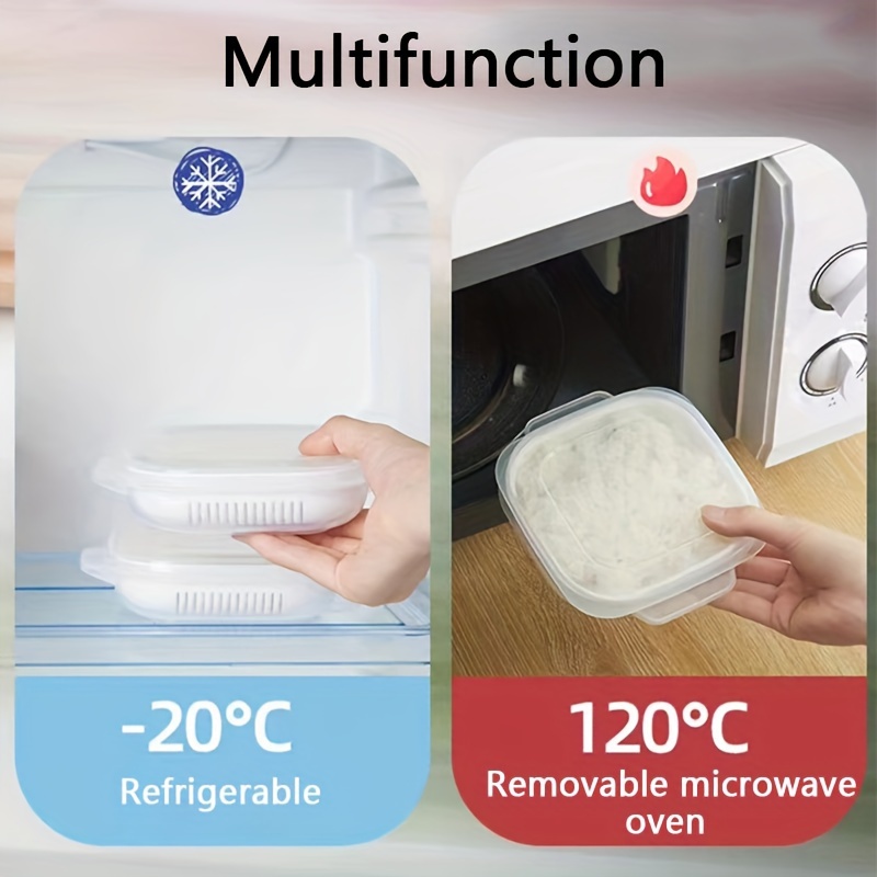 Microwaveable And Refrigerable Plastic Double layer Lunch - Temu