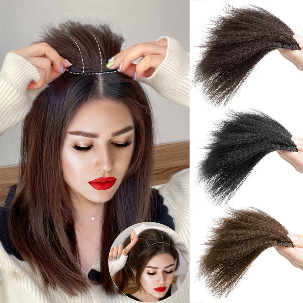 Invisible Seamless Fluffy Pad Hairpiece Clip In Hair - Temu