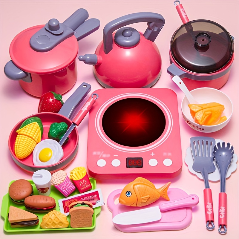 

Play House Simulation Kitchen Cooking Baby Cooking Kitchen Toy Set Girl Cut Fruit