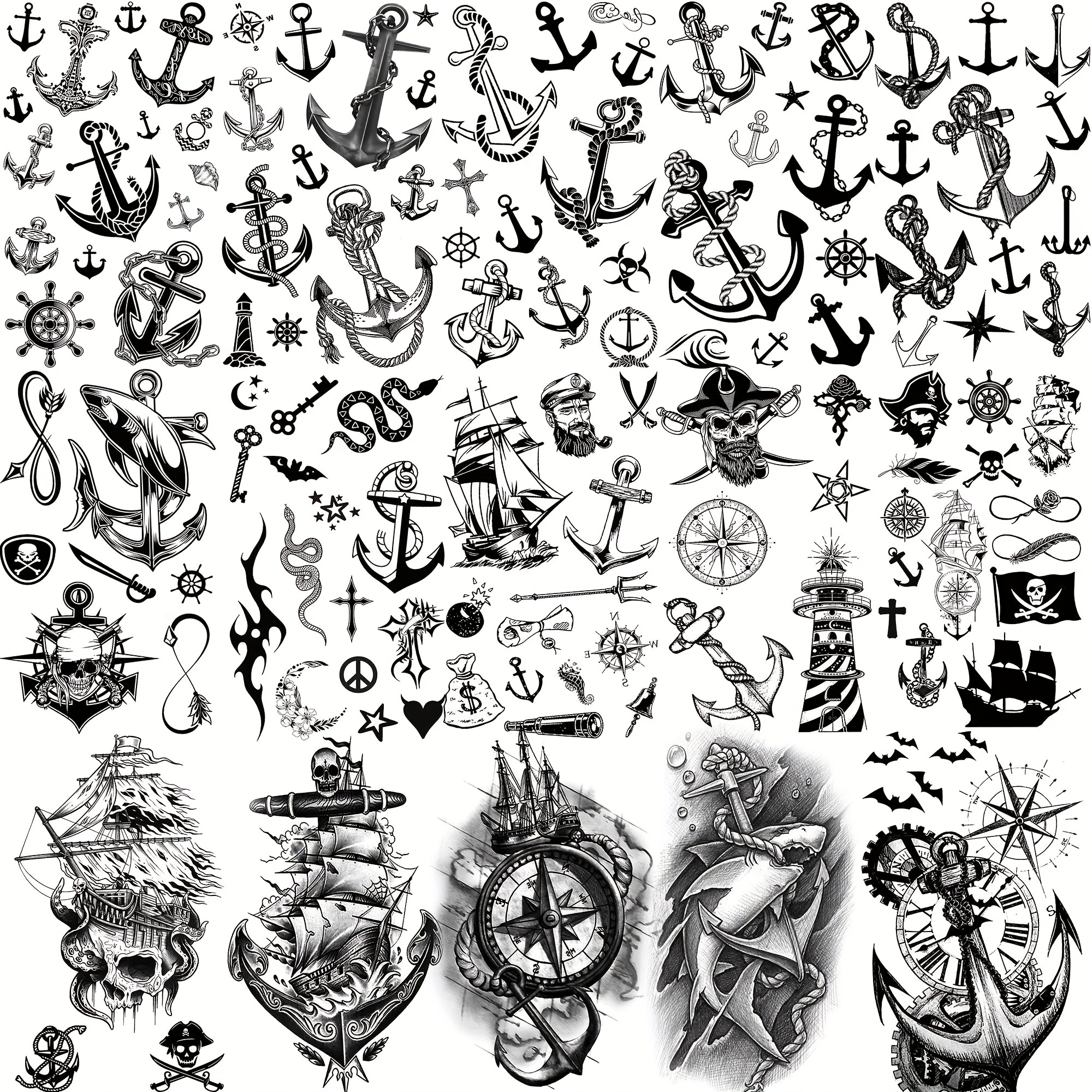 Semi Permanent Realistic Dragon Tattoos, 6-Sheet 100% Plant-Based Ink  Infinity Animal Tattoo Stickers, 2 Weeks Long Last Waterproof Tattoos for  Adults