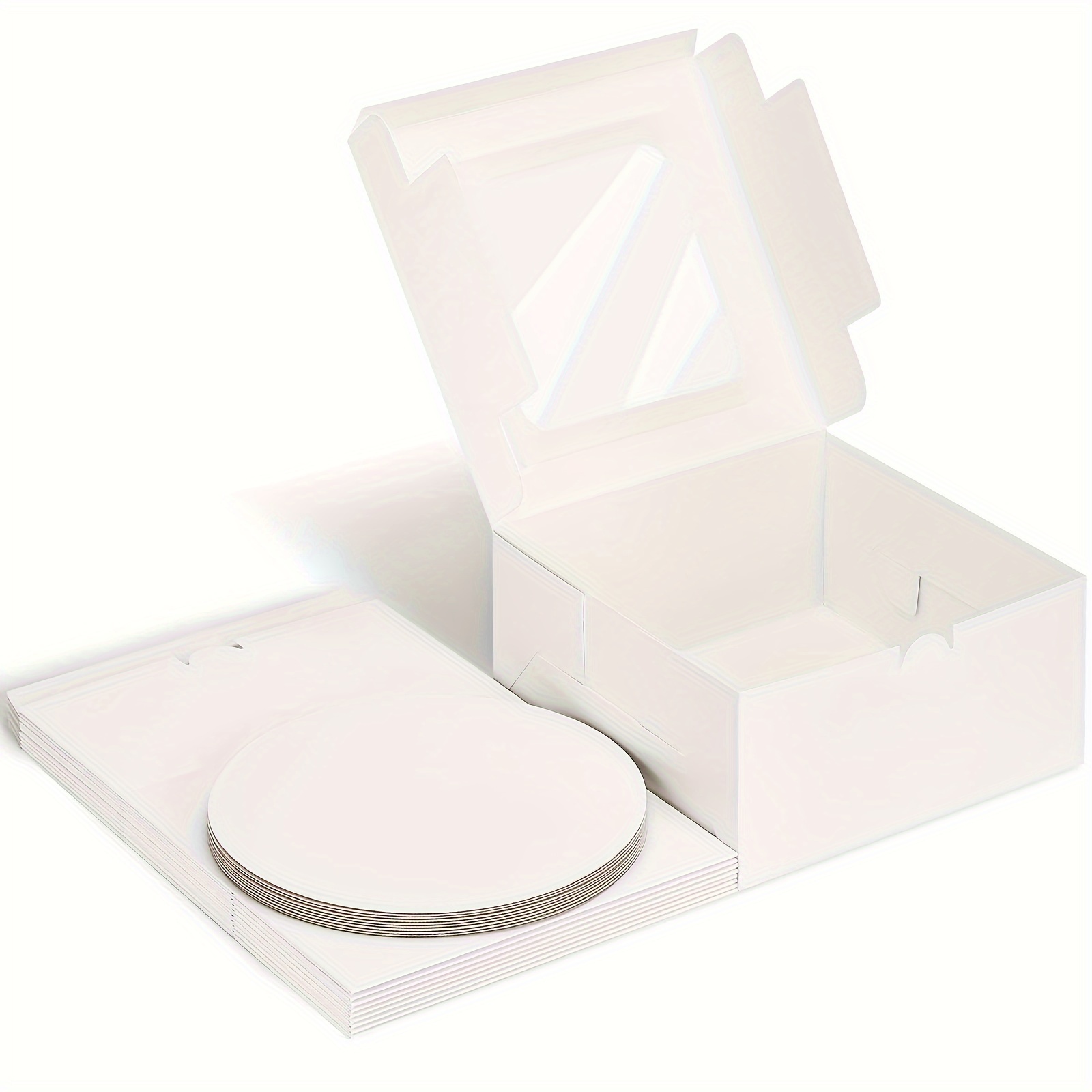 30 Piezas Cajas Pasteles Blancas Caja Pan Blanca Ventanas - Temu