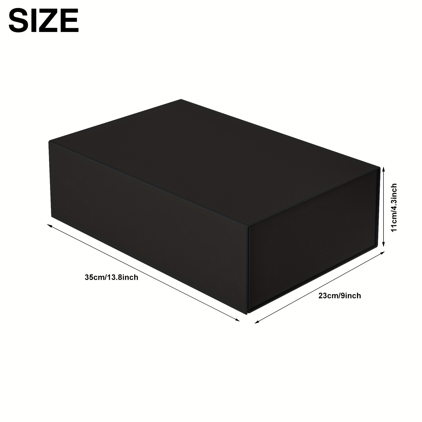 Caja de regalo grande de lujo de 13.8 x 9 x 4.3 pulgadas, caja de  almacenamiento de cinta con cierre magnético para caja de embalaje de lujo  para el