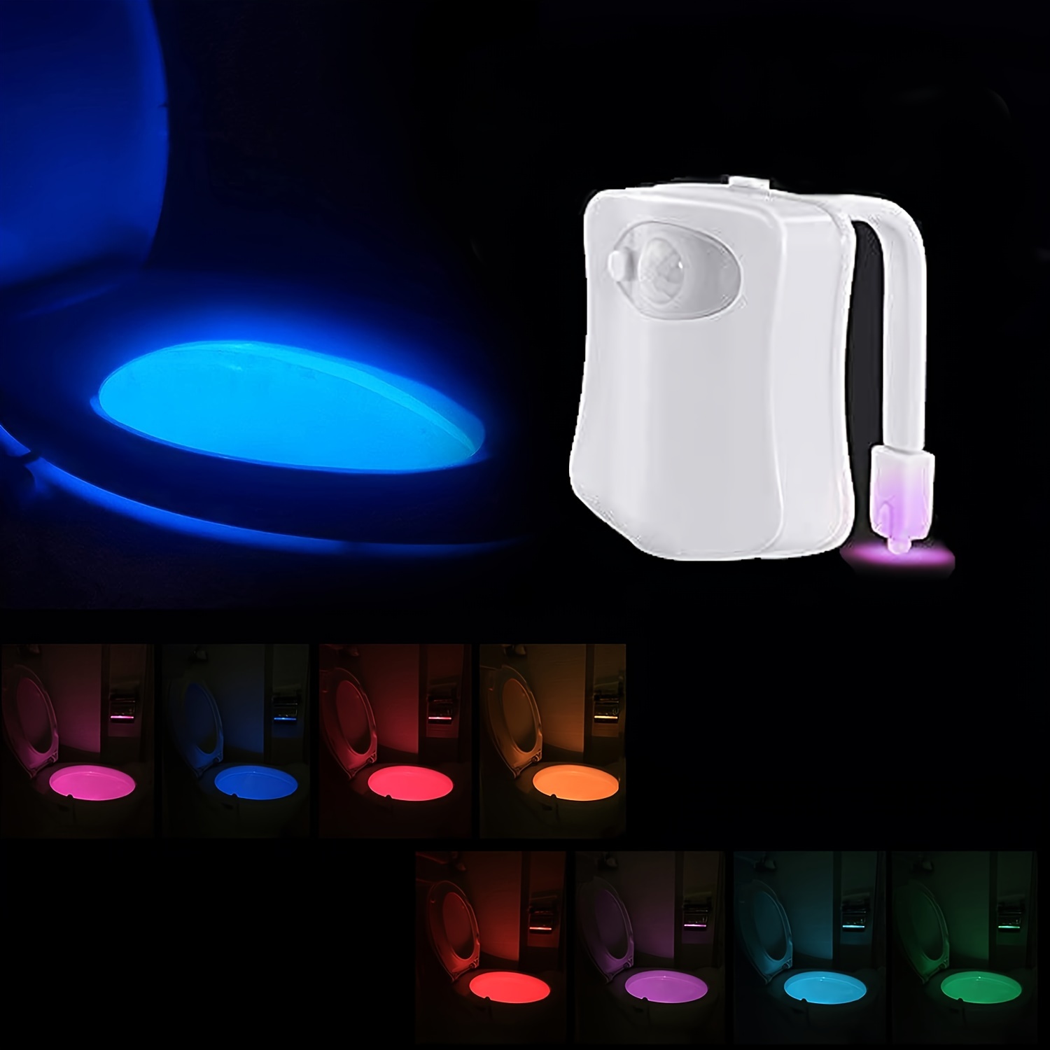 Luce Notturna, 3 Colori Luce Notturna Sensore Movimento da Batteria AAA, 5  Luminosità Luce LED con Sensore di Movimento da Interno, [2 Pezzi] Luce