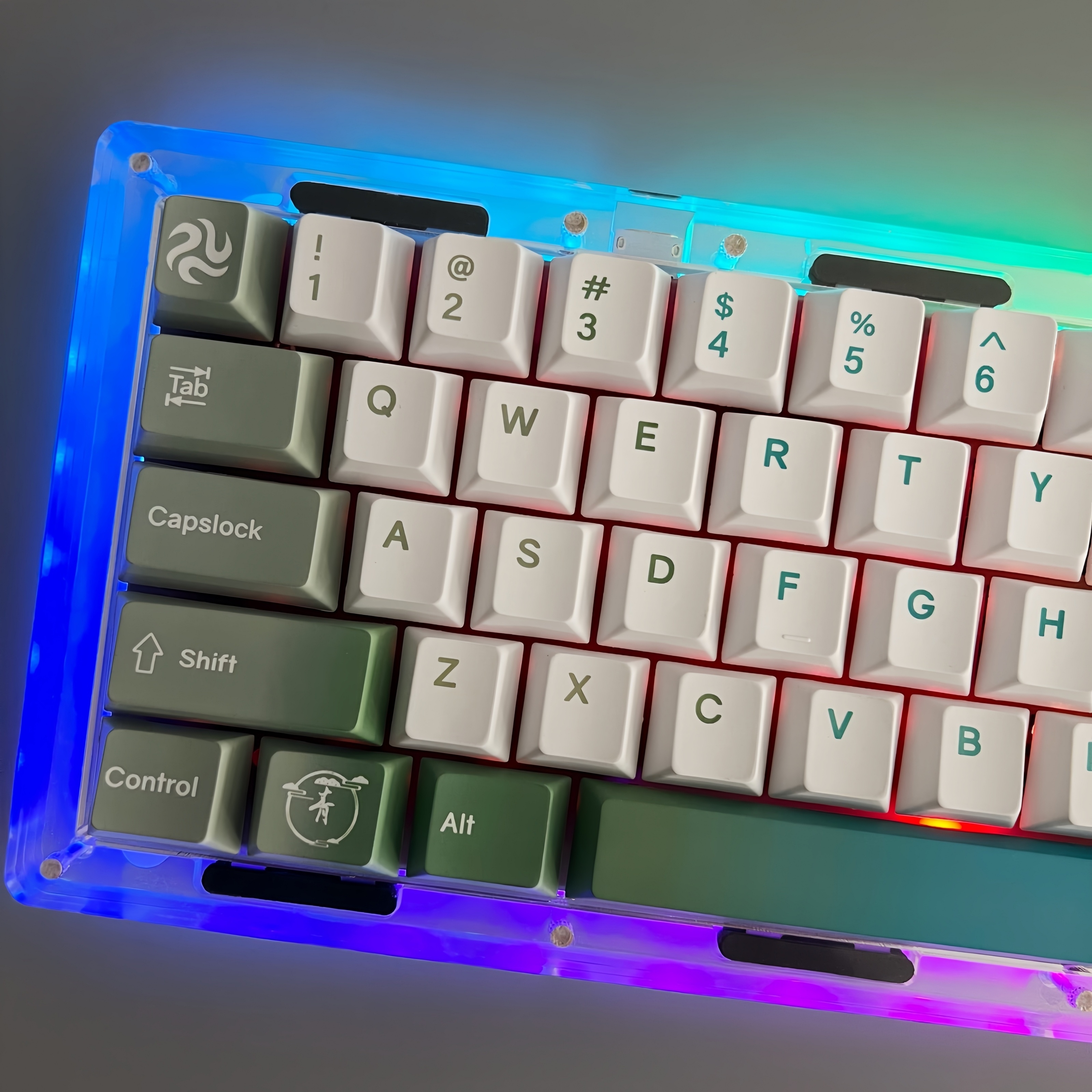 136 teclas de teclado Keycap Set, Cherry Mx PBT keycaps, Blue