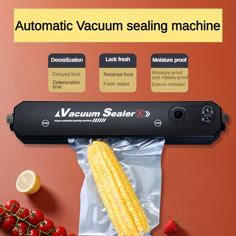 Food Vacuum Sealer Vacuum Packaging Machine For Household 220V Automatic  Food Vacuum Sealer Packer With 50pcs Vacuum Storage Bag