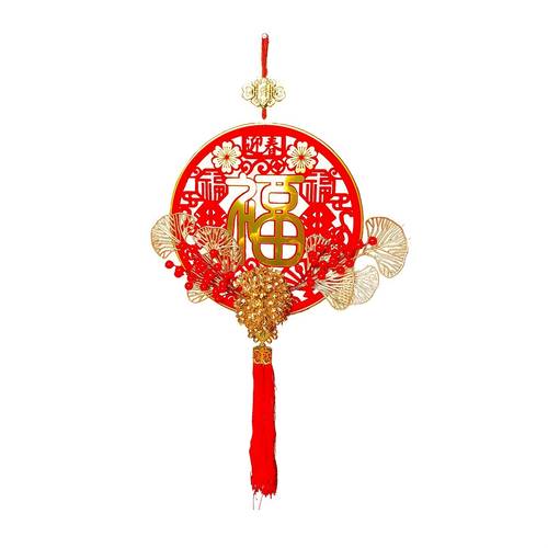 1pc Chinese Festival Hanging, Tassel Decor Acrylic Spring Festival Hanging, Red Rabbit Spring Festival Pendant For Chinese New Year Party Decoration