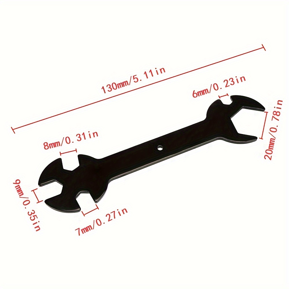 L-Shaped 6mm 7mm Wrench Tool For Fixed MK8 E3d Brass Nozzle 5 IN 1