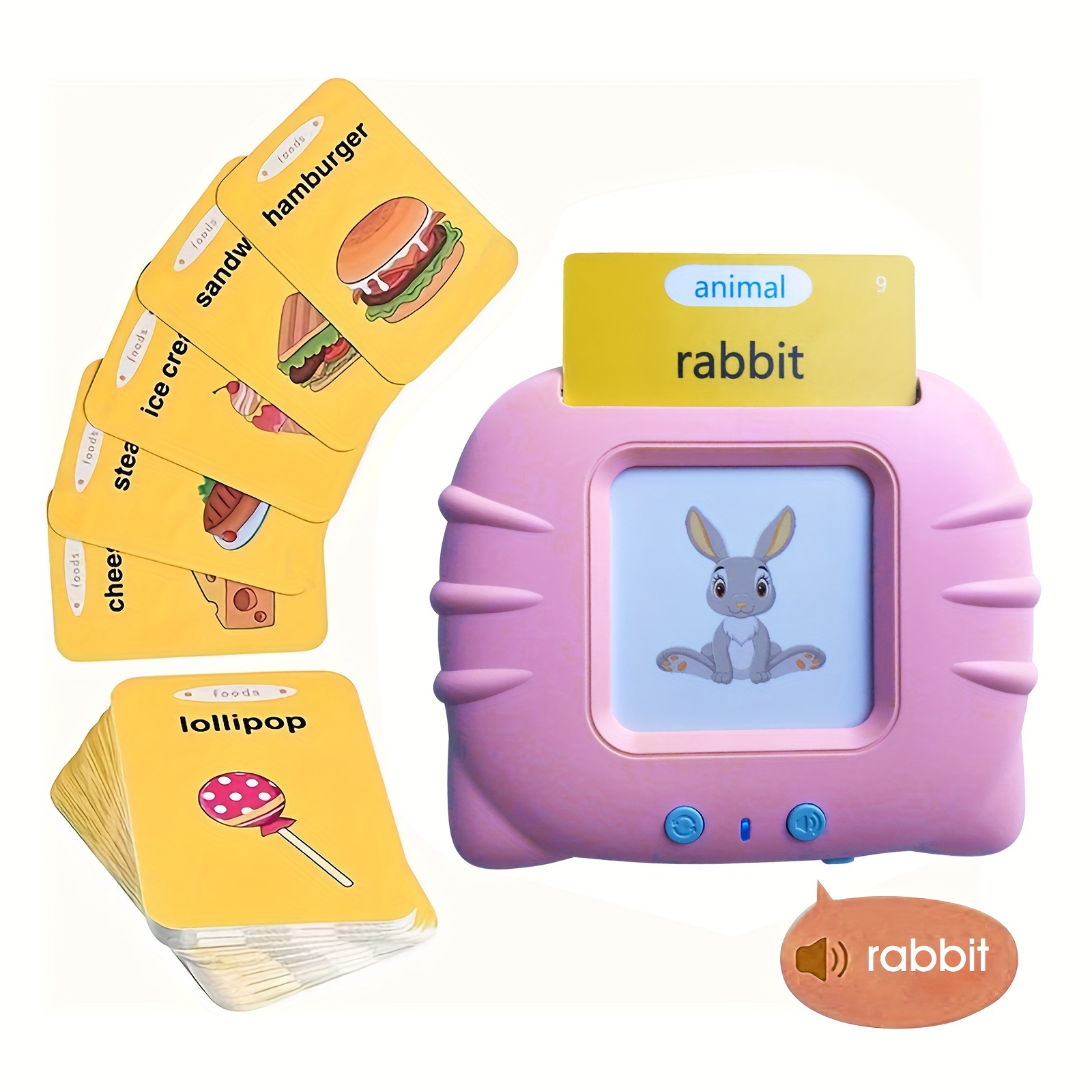 Toddler Toys for 2 3 4 5 Year Old Boys & Girls,Talking Flash Cards