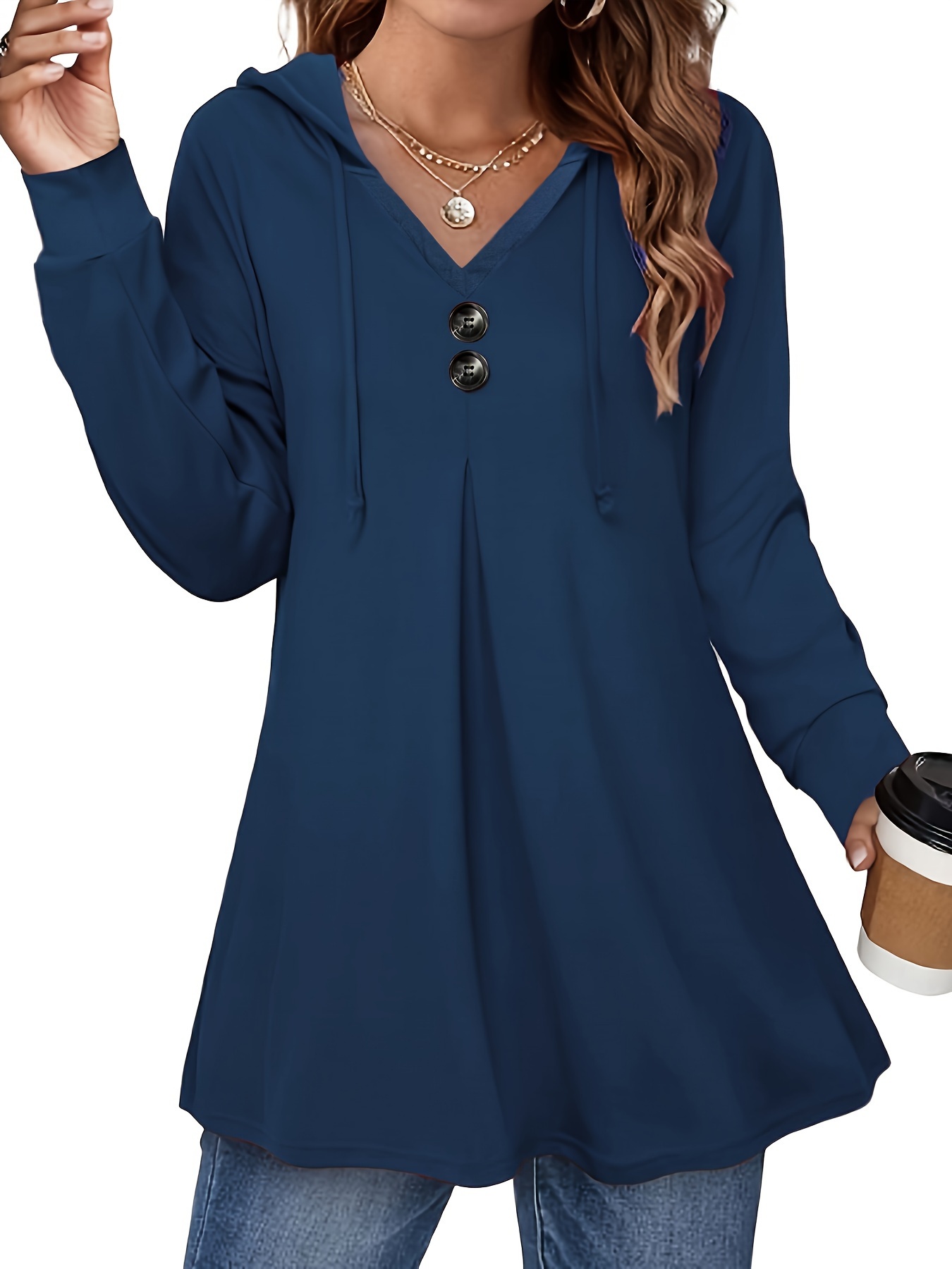 Tunic Sweatshirt Pockets, Tunics Shirt Women Hoodie