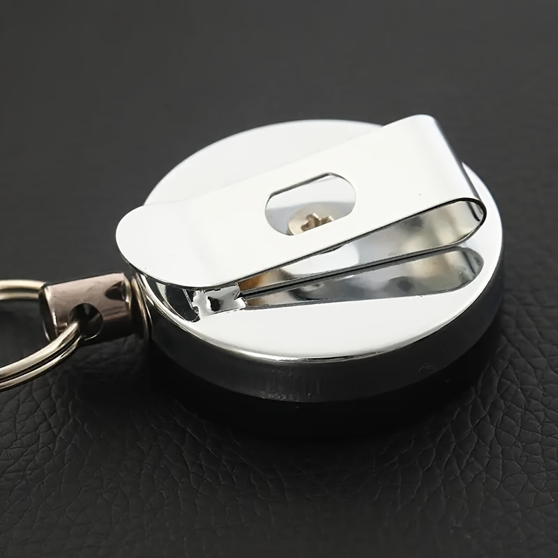 2pcs Retractable Keyring Wire Rope Portable Sports Keychain