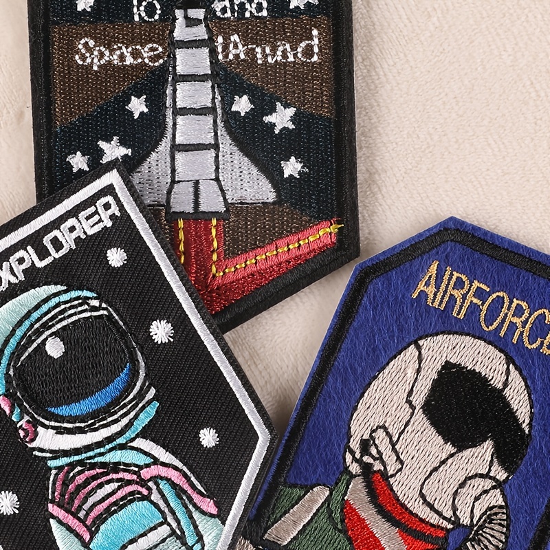 Parches Insignia Astronauta Espacio Cósmico Hombres - Temu