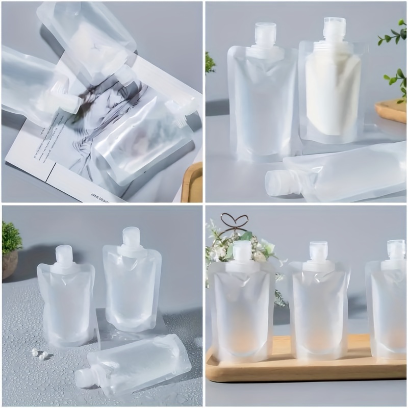 Travel Size Plastic Empty Toiletry Bottles, 30ml (1 oz) Pack of 6