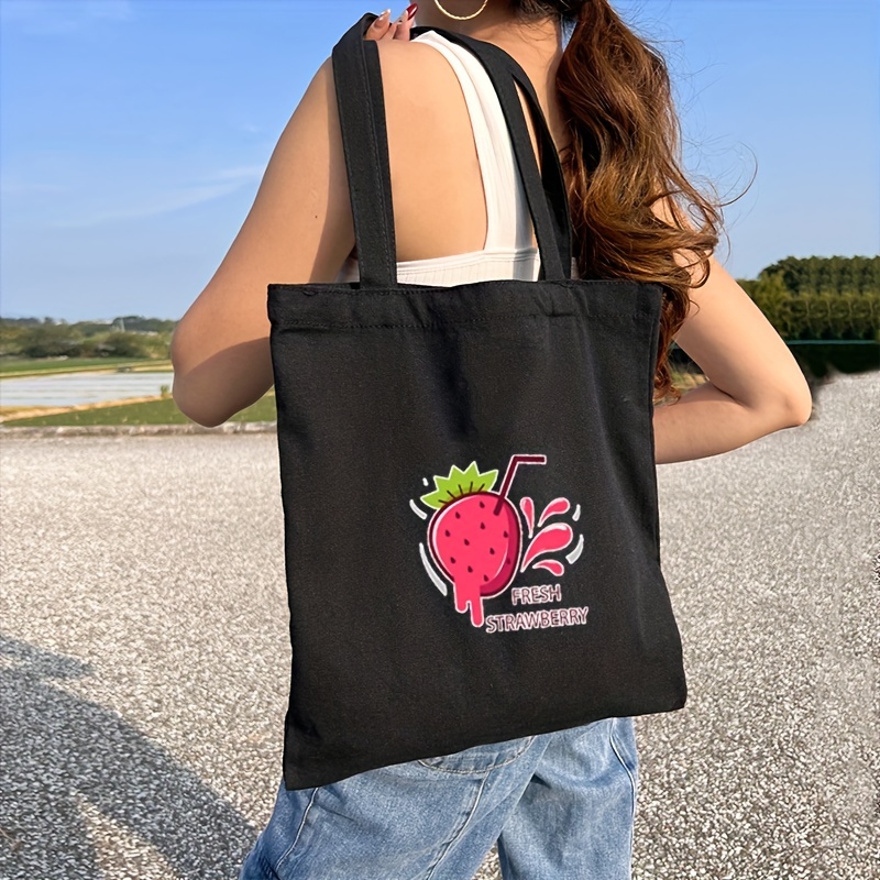 Denim Tote Bag for Women,Zipper Canvas Aesthetic Shoulder Handbags Cute  Large Purse For Beach Shopping School Work