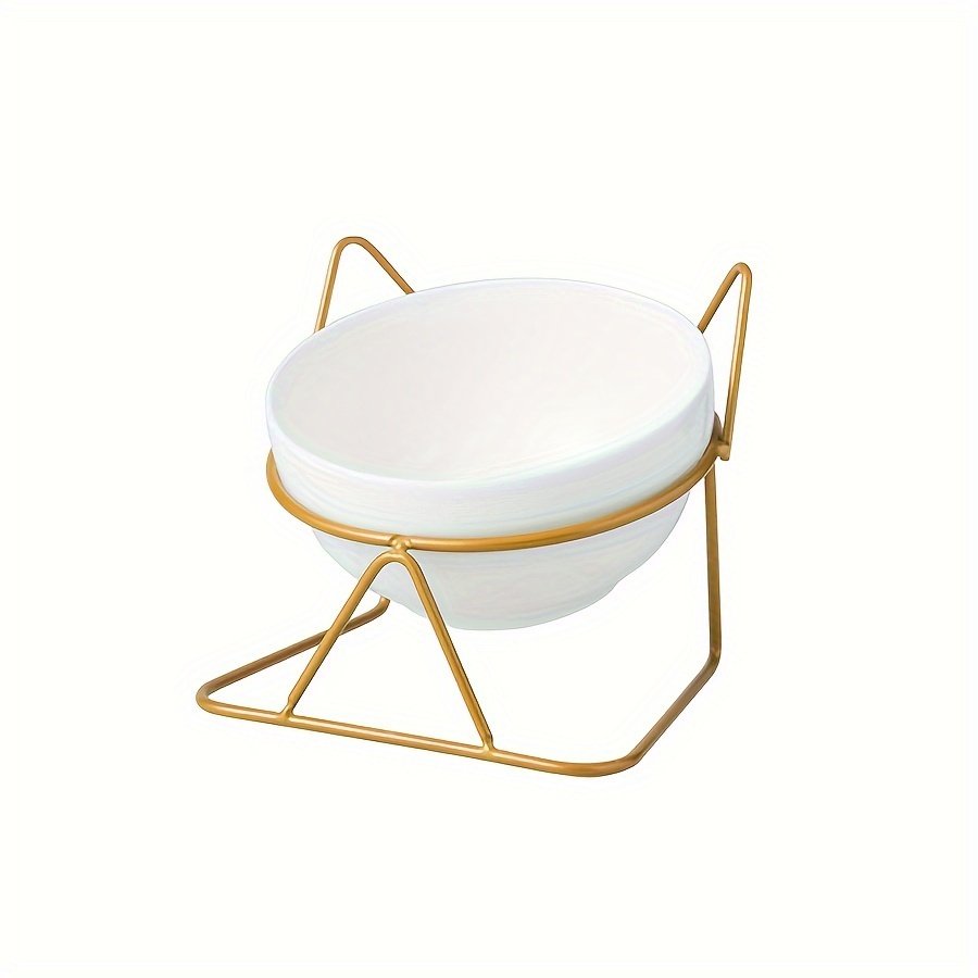 Elevated Cat Bowl Tilted Stand Raised Ceramic Cat Temu