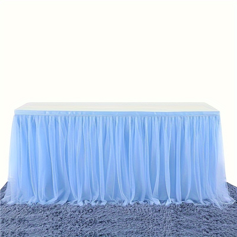 Light blue skirt clearance table