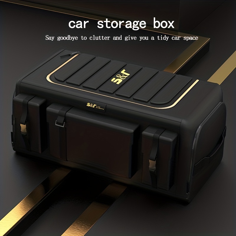Car Trunk Storage Box Car Storage Box Car Tail Box Finishing - Temu