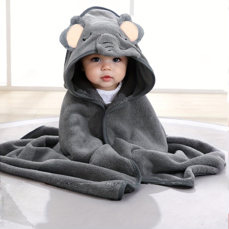 Albornoz niños franela bebé con capucha, pijama - pijama de noche