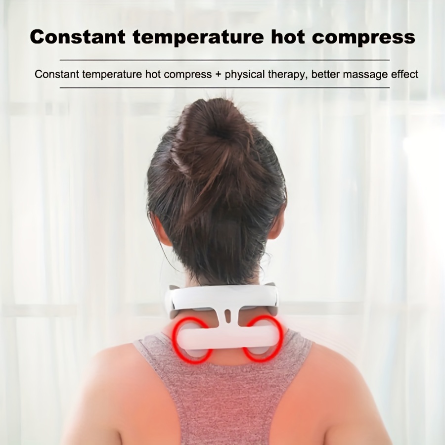 Hot Compress Neck Massager Physiotherapy Neck Heating Wrap - Temu