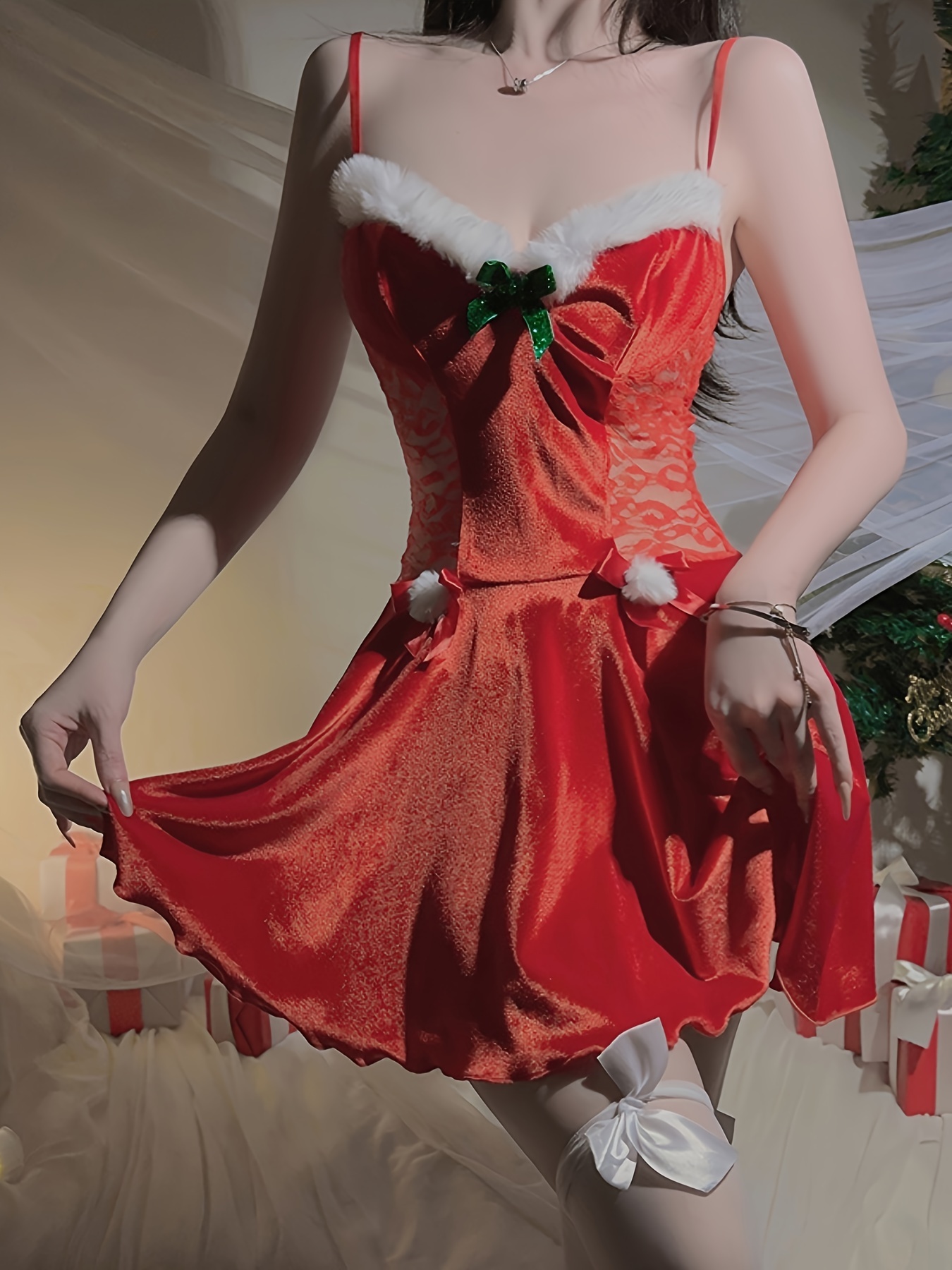 Christmas Women's Santa Costume Cosplay Lingerie Christmas - Temu Canada