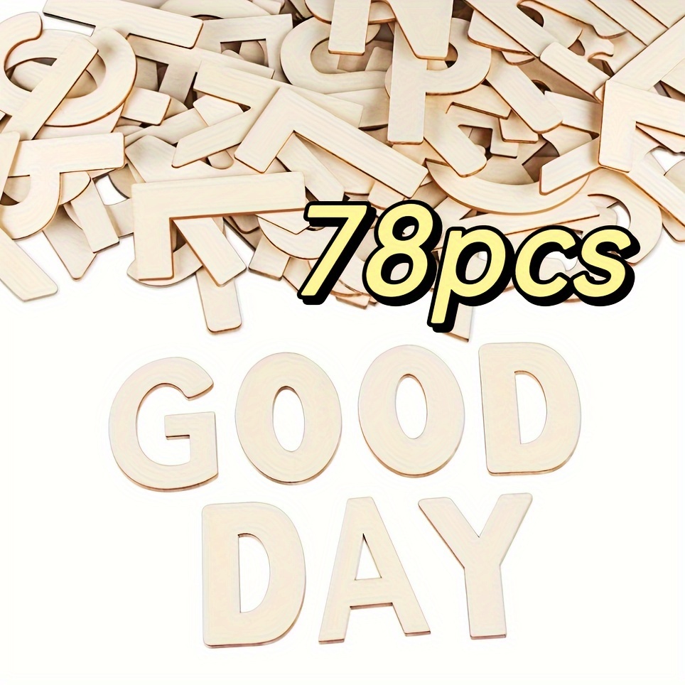 Wooden Letters Wood Alphabet Letters Crafts Wood Letters - Temu