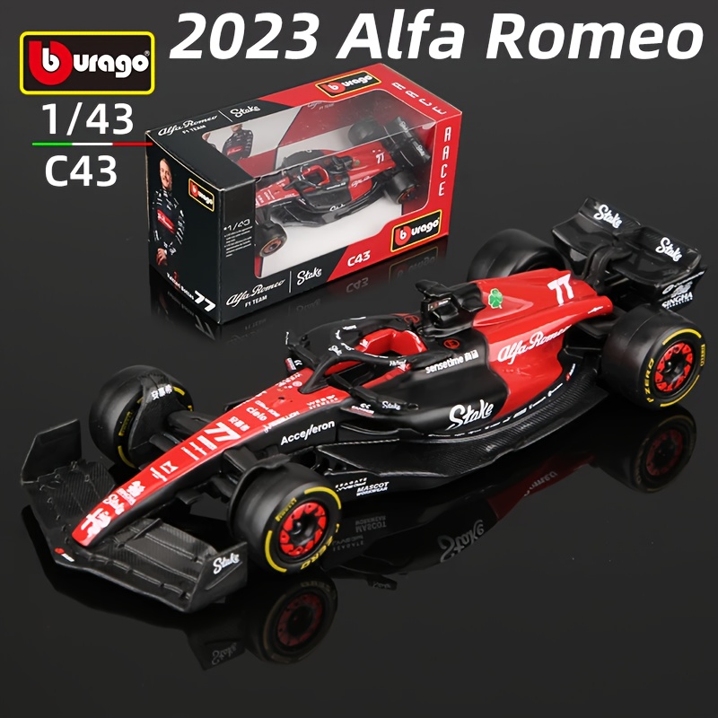 * 1:43 2023 * F1 Team Stake C43 #24 And #77 Alloy Car Die Cast Model Toy,  Collection Gifts