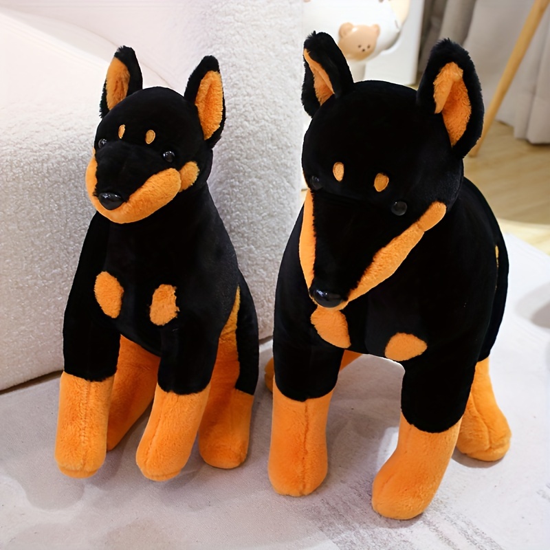 Doberman Pinscher Toy Stuffed Dog Cute Animal Dog Plush Toy Dog