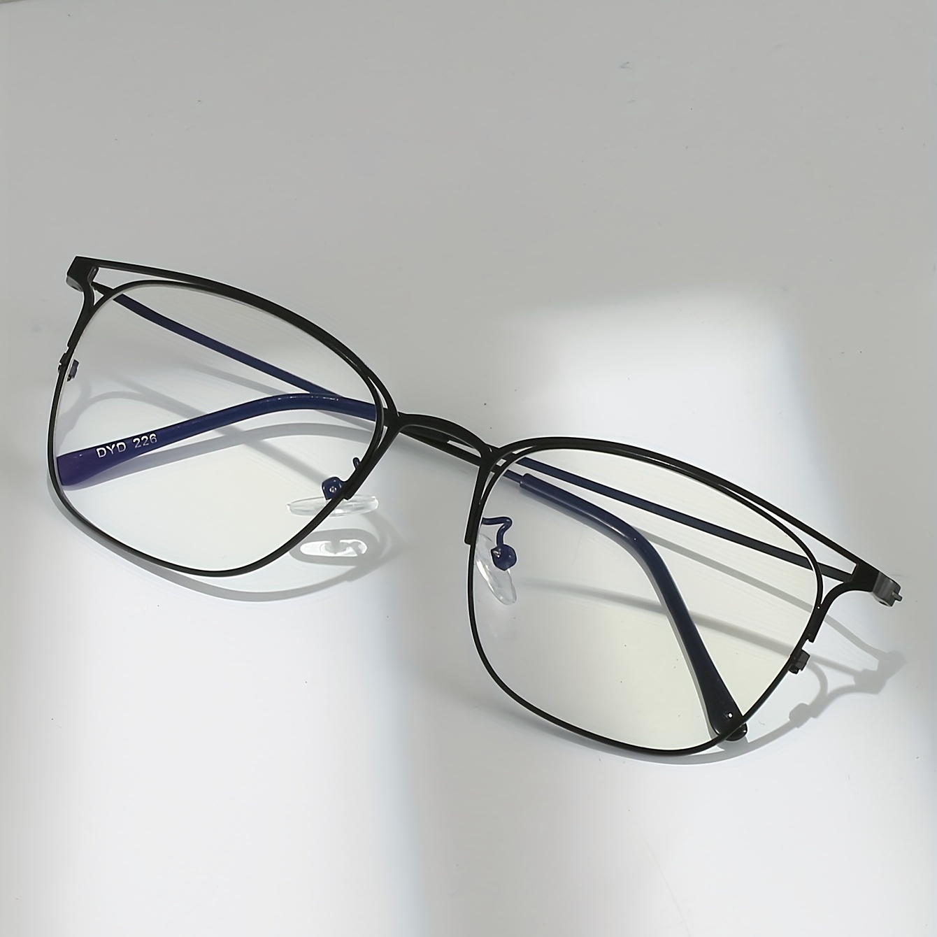 Armações de óculos ópticos quadrados Owl vintage unissex - Temu Portugal