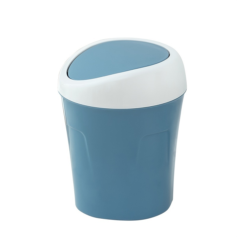 Mini Trash Can With Lid, Small Trash Can, Desk Trash Can, Countertop Mini  Garbage Cans,tiny Waste Basket, White, Kitchen Bathroom Bedroom Office  Accessories - Temu