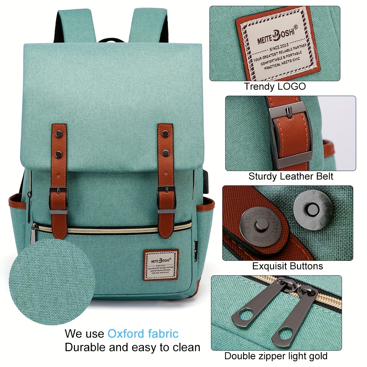 Blu Flut Men's Backpack, Vintage Simple Leather Large Capacity Backpack,  Casual Outdoor Travel Backpack, Men's Laptop Backpack - Temu Bahrain