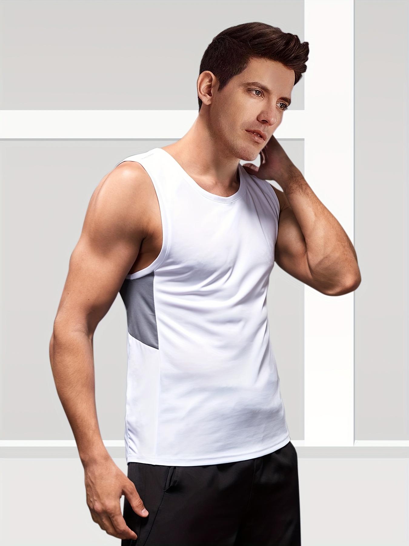 Camisas de entrenamiento sin mangas para hombre, camisetas deportivas  ligeras para gimnasio