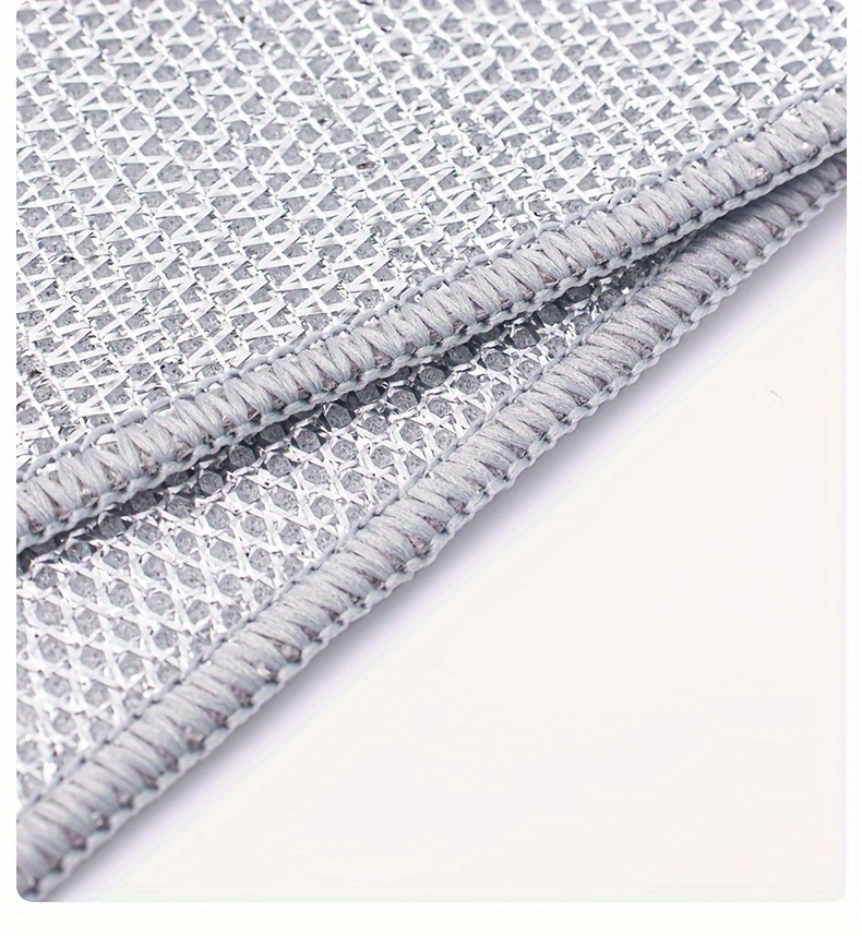 Dishwashing Towel, Double-sided Silver Wire Dishwashing Towel, Thickened  Non-stick Oil Dishwashing Rag, Cleaning And Decontamination Steel Wire  Dishwashing Cloth, Fruit Washing, Fish Scale Cloth, Kitchen Cleaning,  Kitchen Essentials - Temu
