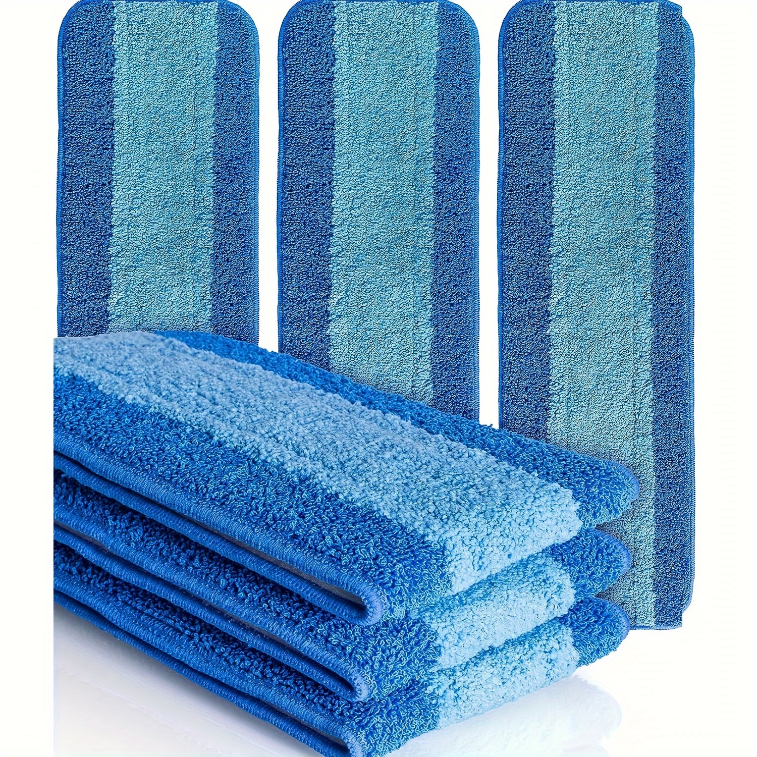 

6pcs, Reusable Mop Replacement Pad, Spray Mop Cloth, Washable And Durable Replacement Mop Cloth, Dust Removal Mop Head, Wet And Dry Use, Easy To Clean, Cleaning Supplies, Christmas Supplies