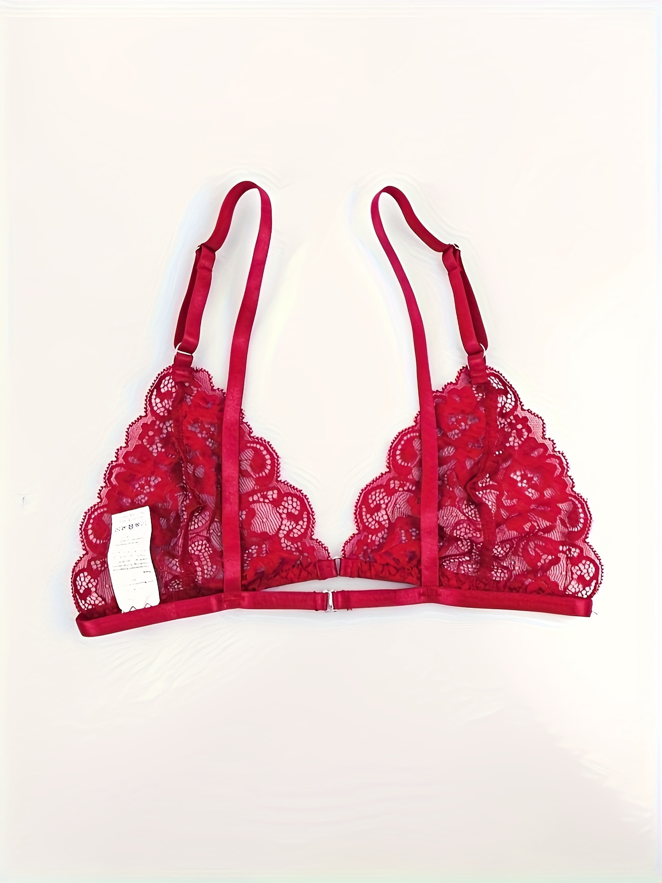 New Women's Shein Plus Floral Lace Scallop Trim Lingerie Set, Sz